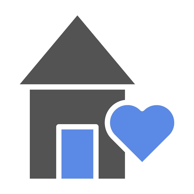 Estilo de icono de refugio de diseño vectorial
