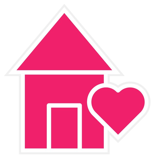 Estilo de icono de refugio de diseño vectorial