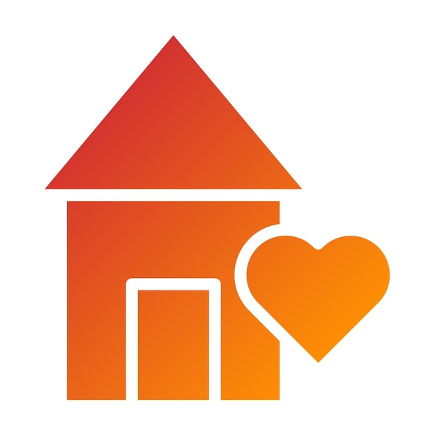 Estilo de icono de refugio de diseño vectorial