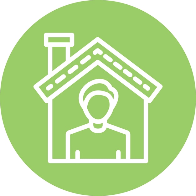 Estilo del icono del refugio