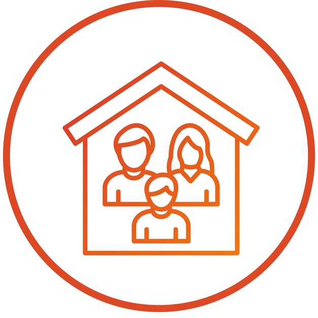 Estilo del icono del refugio