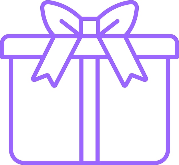 Estilo del icono de regalo de diseño vectorial