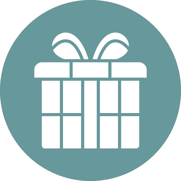 Estilo del icono del regalo