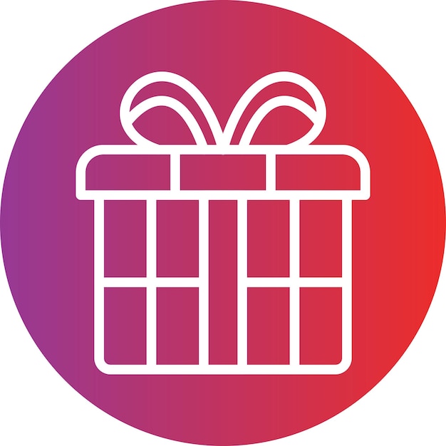 Estilo del icono del regalo