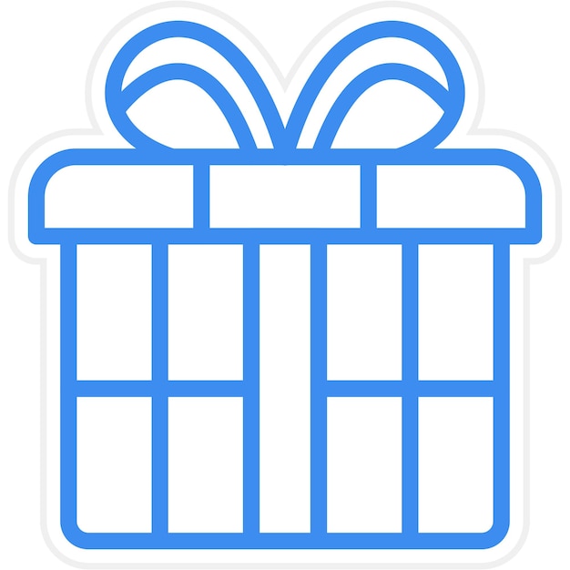 Estilo del icono del regalo