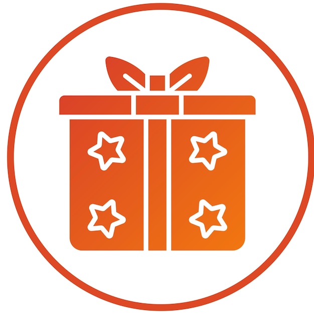 Estilo del icono del regalo