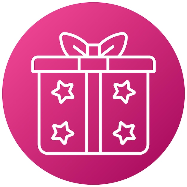 Estilo del icono del regalo