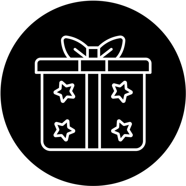 Estilo del icono del regalo