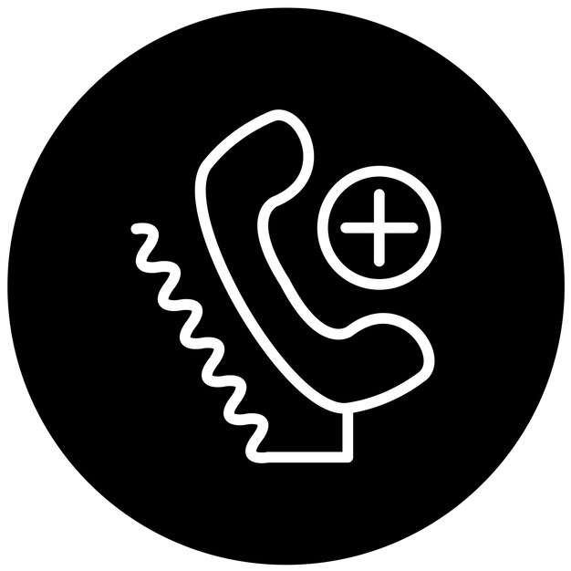 Estilo de icono de registro de llamadas de diseño vectorial