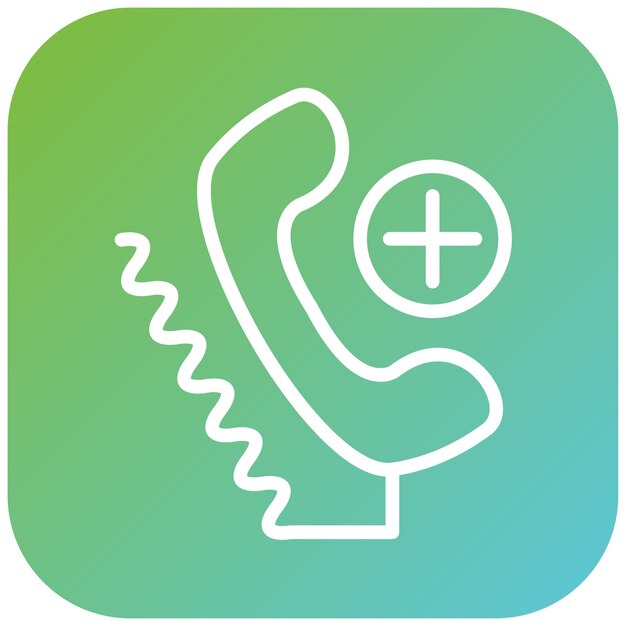 Estilo de icono de registro de llamadas de diseño vectorial