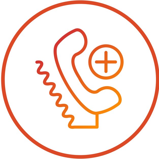 Estilo de icono de registro de llamadas de diseño vectorial