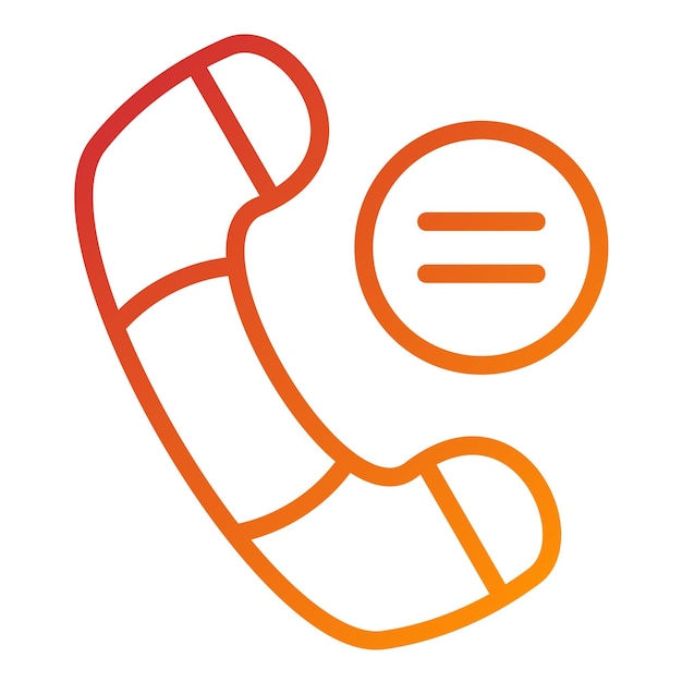 Estilo de icono de registro de llamadas de diseño vectorial