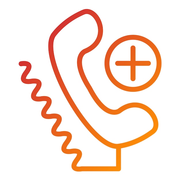 Estilo de icono de registro de llamadas de diseño vectorial