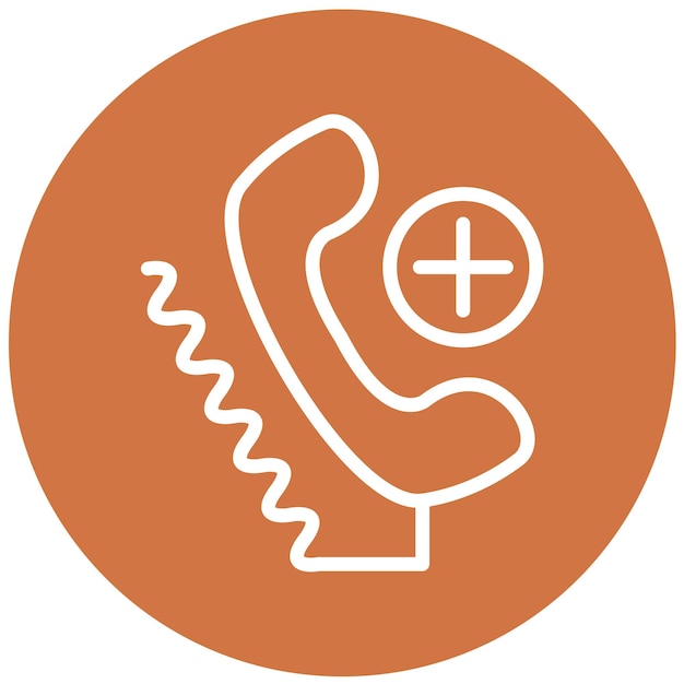 Estilo de icono de registro de llamadas de diseño vectorial