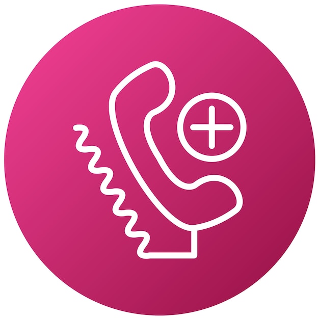 Estilo de icono de registro de llamadas de diseño vectorial