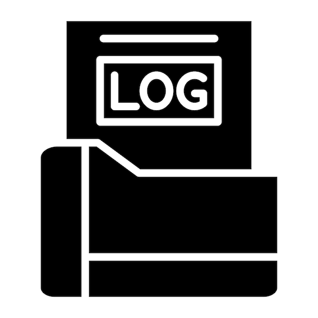 Estilo del icono de los registros de diseño vectorial