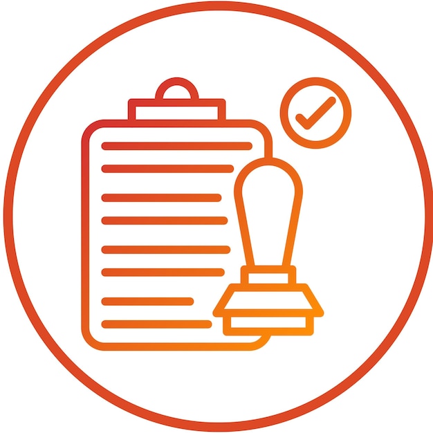 Estilo del icono de regulación del diseño vectorial