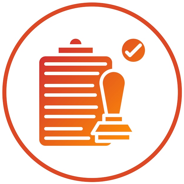 Estilo del icono de regulación del diseño vectorial