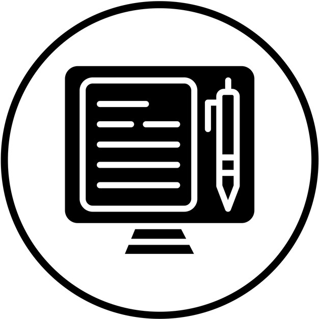 Estilo del icono de relleno automático del formulario de diseño vectorial
