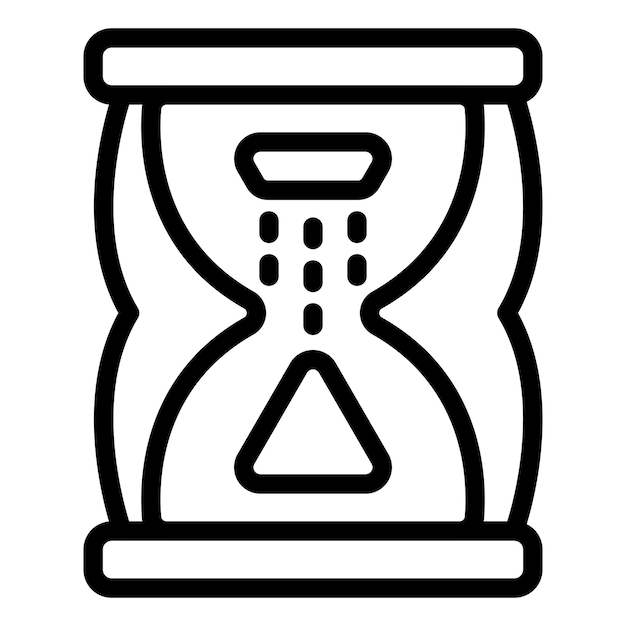 Estilo del icono del reloj de arena