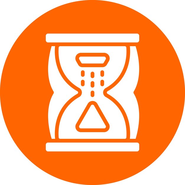 Vector estilo del icono del reloj de arena