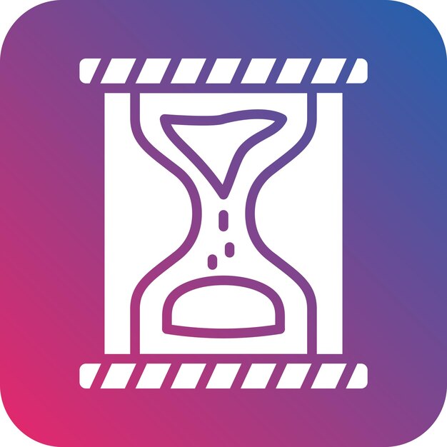 Estilo del icono del reloj de arena