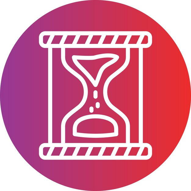 Estilo del icono del reloj de arena