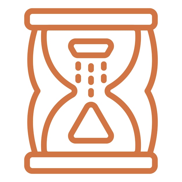 Estilo del icono del reloj de arena