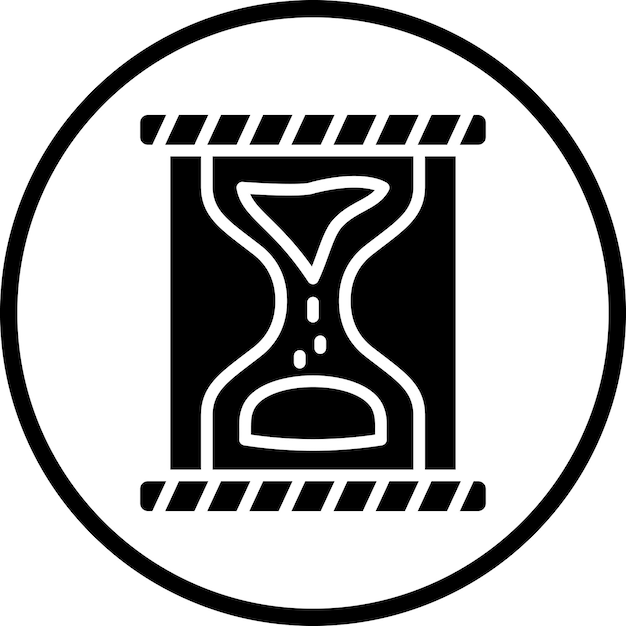 Estilo del icono del reloj de arena