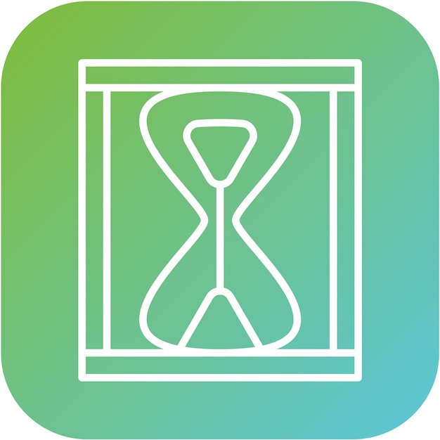 Estilo del icono del reloj de arena