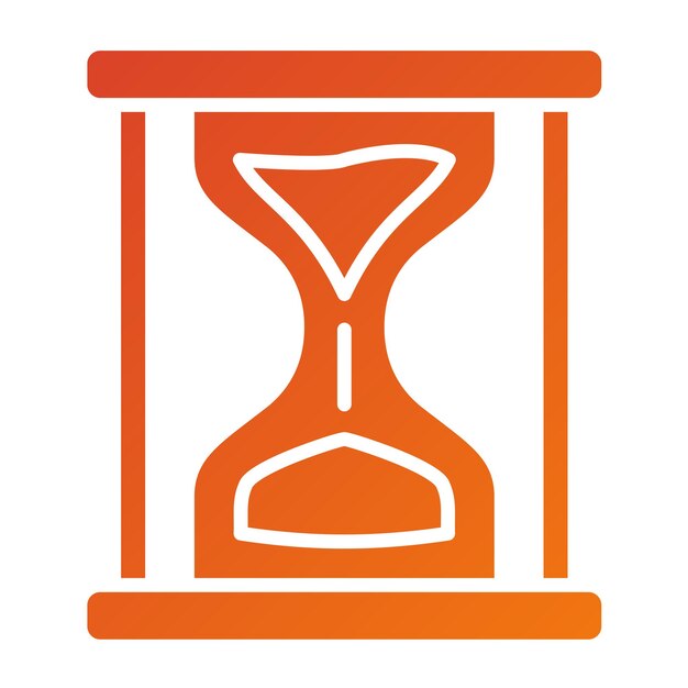 Estilo del icono del reloj de arena