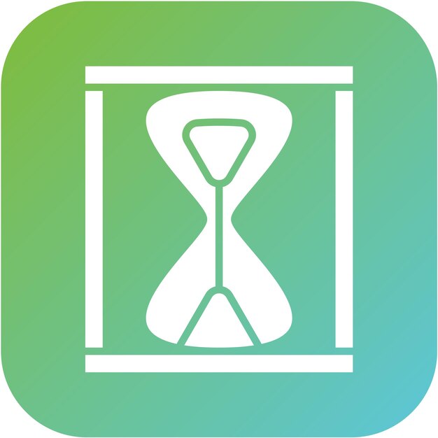 Estilo del icono del reloj de arena
