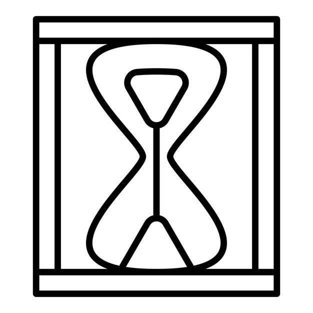 Estilo del icono del reloj de arena