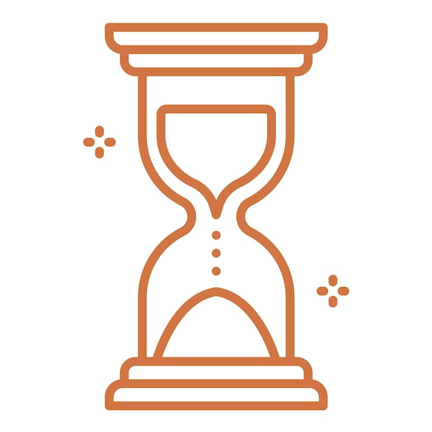 Estilo del icono del reloj de arena