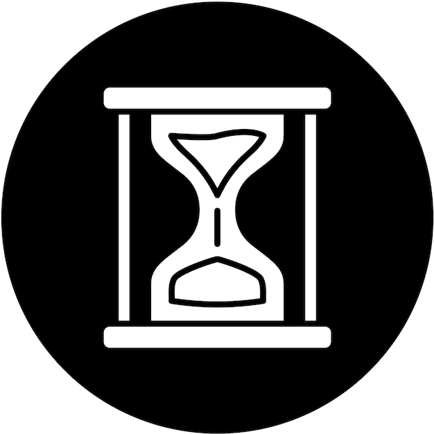 Estilo del icono del reloj de arena