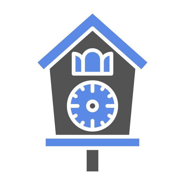 Estilo del icono del reloj de cuco