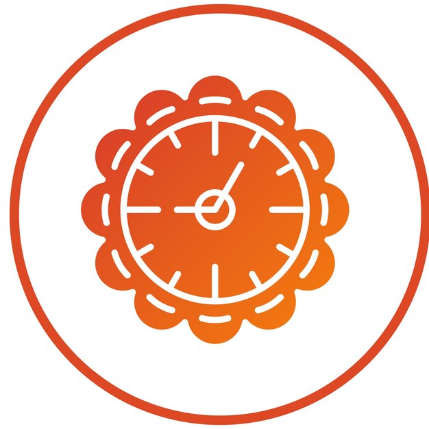 Estilo del icono del reloj de pared