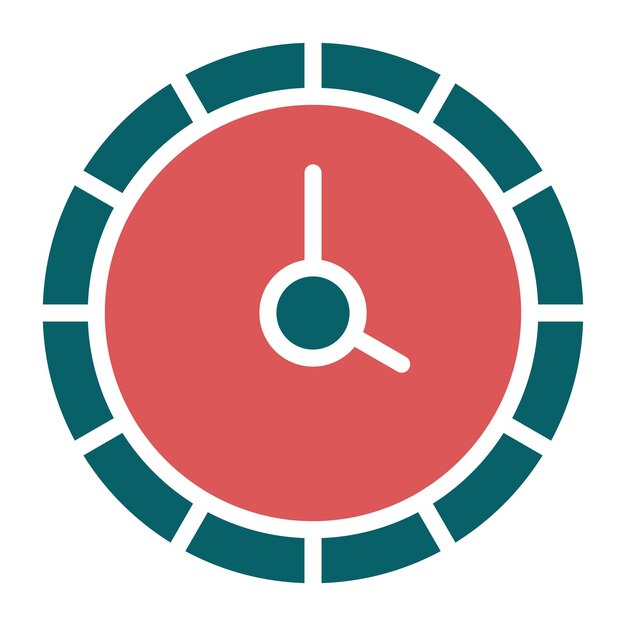 Vector estilo del icono del reloj