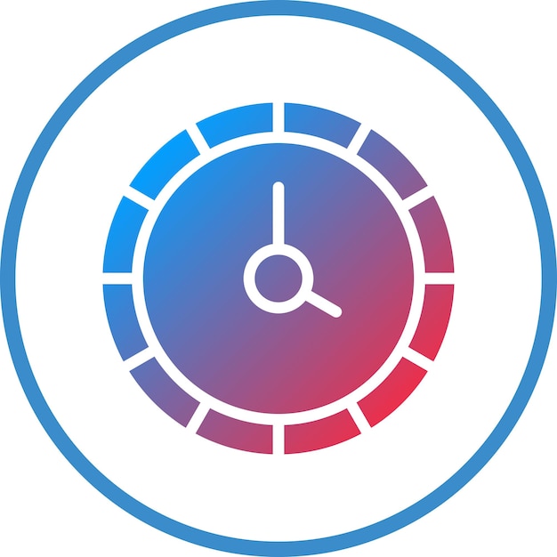 Vector estilo del icono del reloj