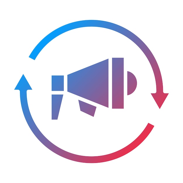 Estilo de icono de remarketing de diseño vectorial