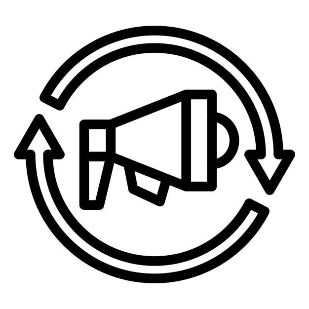 Estilo de icono de remarketing de diseño vectorial