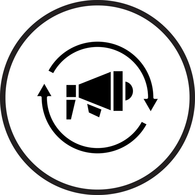 Estilo de icono de remarketing de diseño vectorial