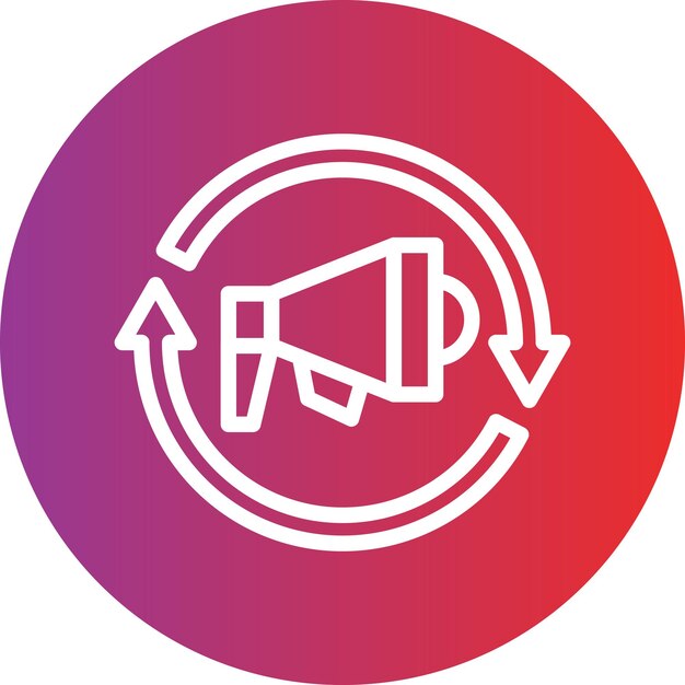 Estilo de icono de remarketing de diseño vectorial