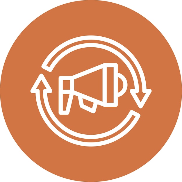 Estilo de icono de remarketing de diseño vectorial
