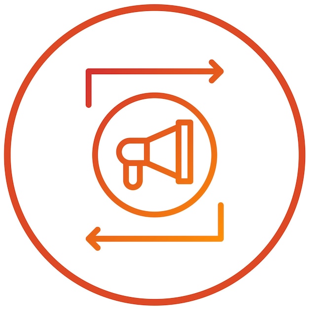 Estilo de icono de remarketing de diseño vectorial