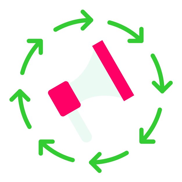 Estilo del icono de remarketing vectorial