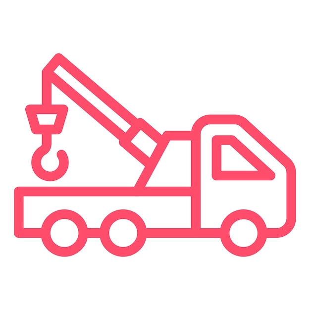 Estilo del icono de remolque del camión