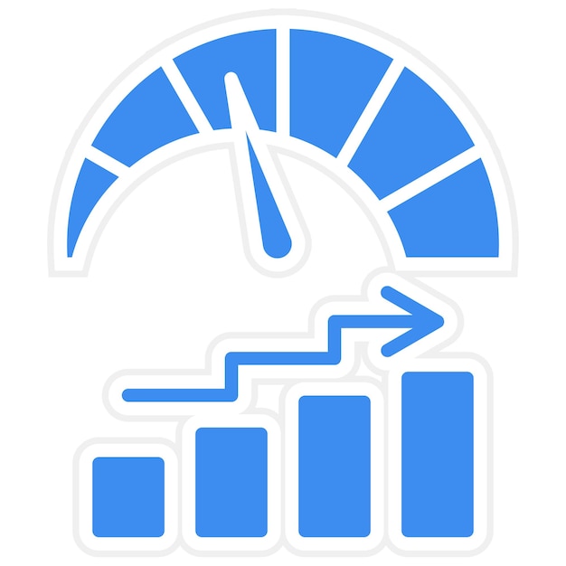 Estilo del icono de rendimiento del diseño vectorial