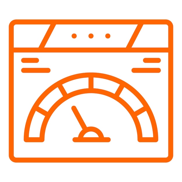 Estilo del icono de rendimiento del diseño vectorial