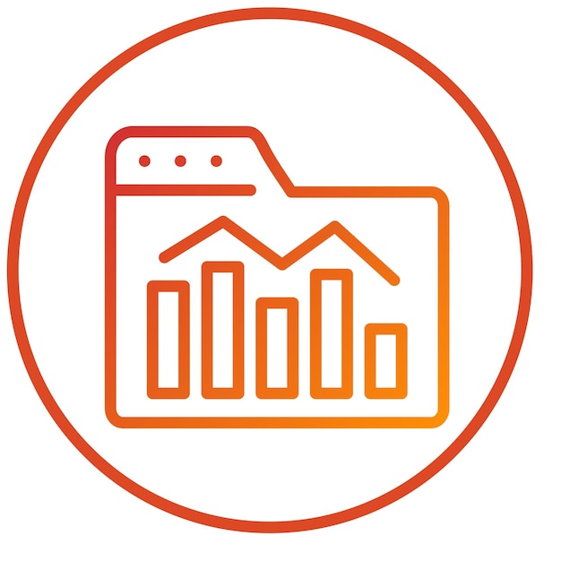 Estilo del icono de rendimiento del diseño vectorial